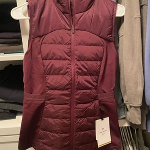 Lululemon down for it all vest - 6 - Merlot